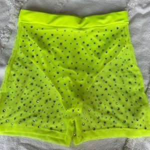 Iheartraves neon festival set. Not worn once. Bralette is free.